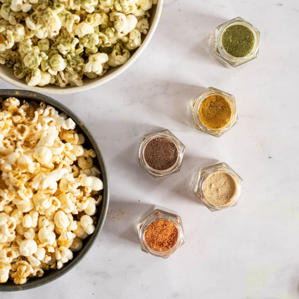 Popcorn Gift Set with Homemade Popcorn Seasonings