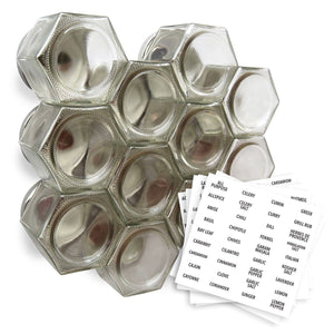 Stainless Wall Plate Base for Spice Storage - Jars Not Included