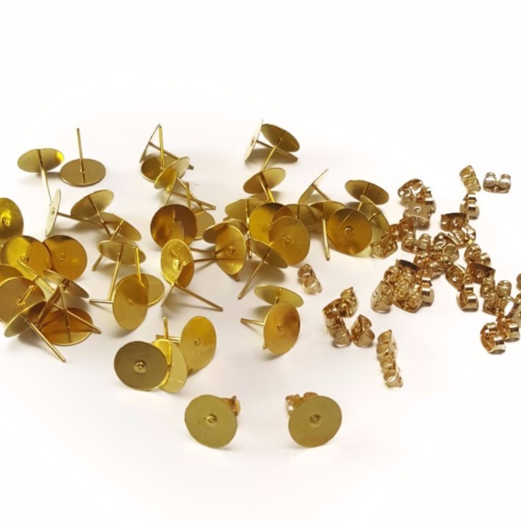 Studs Earring Back Gold (Package.Price) – Soto Laser Cutting