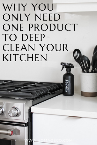 Why you Only Need One product to Deep Clean Your Kitchen. www.homageco.com