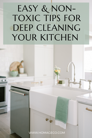 Easy & Non-Toxic Tips for Deep Cleaning Your Kitchen and Pantry www.homageco.com