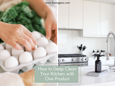 How to Deep Clean your Kitchen with One Product! www.homageco.com