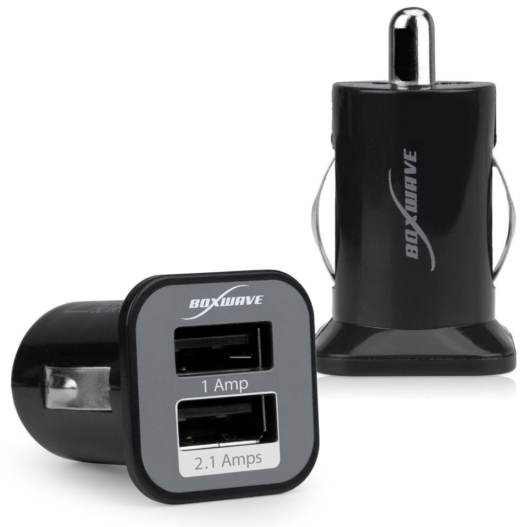 Nuvi 2455LM Dual Micro High Current Car Charger 2 USB Rapid Car Charger (Polycarbonate Charger) –