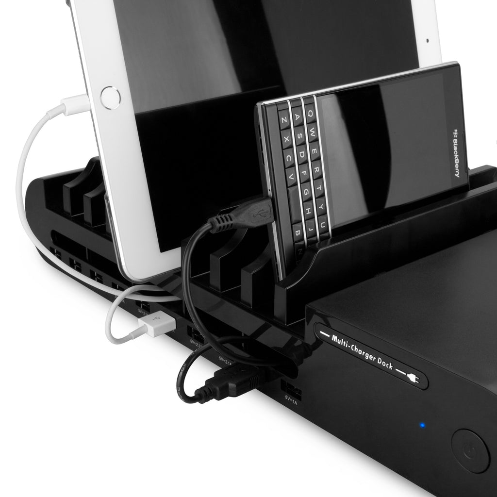 Multicharge Pro Slate 10 Ee G1 Dock 10 Port One Charger To Charge Them All Polycarbonate Charger Boxwave