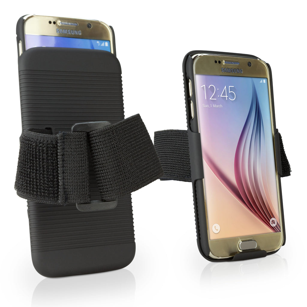 Pellen Locomotief Beknopt Galaxy S6 Armband Holster - Custom Fit Tough Case with Workout Armband  Holster (Polycarbonate Holster) – BoxWave