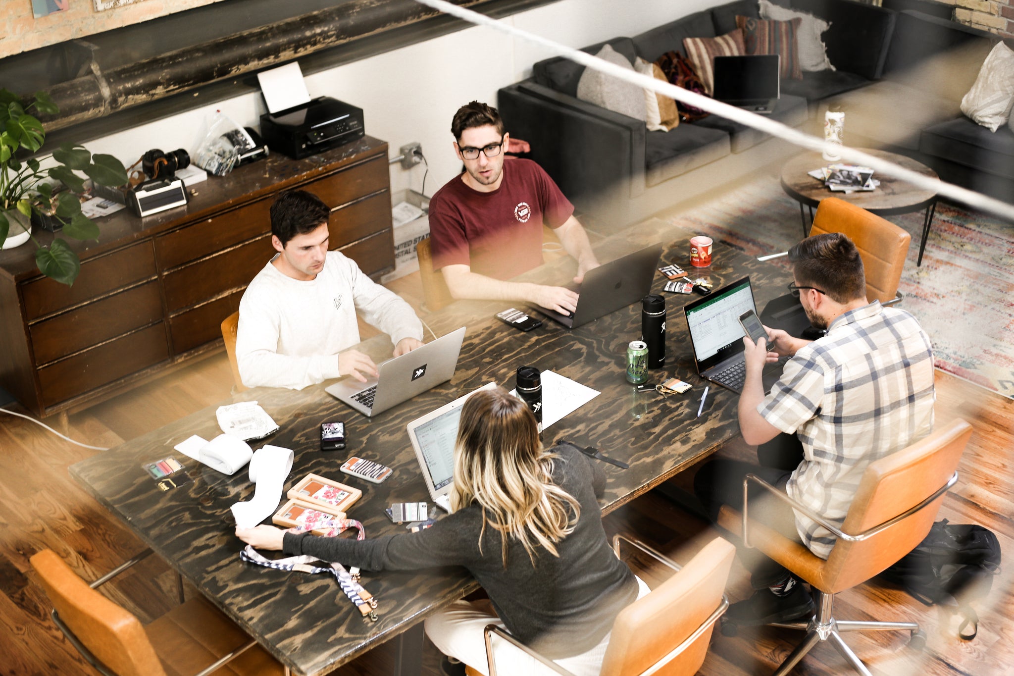 People working on computers