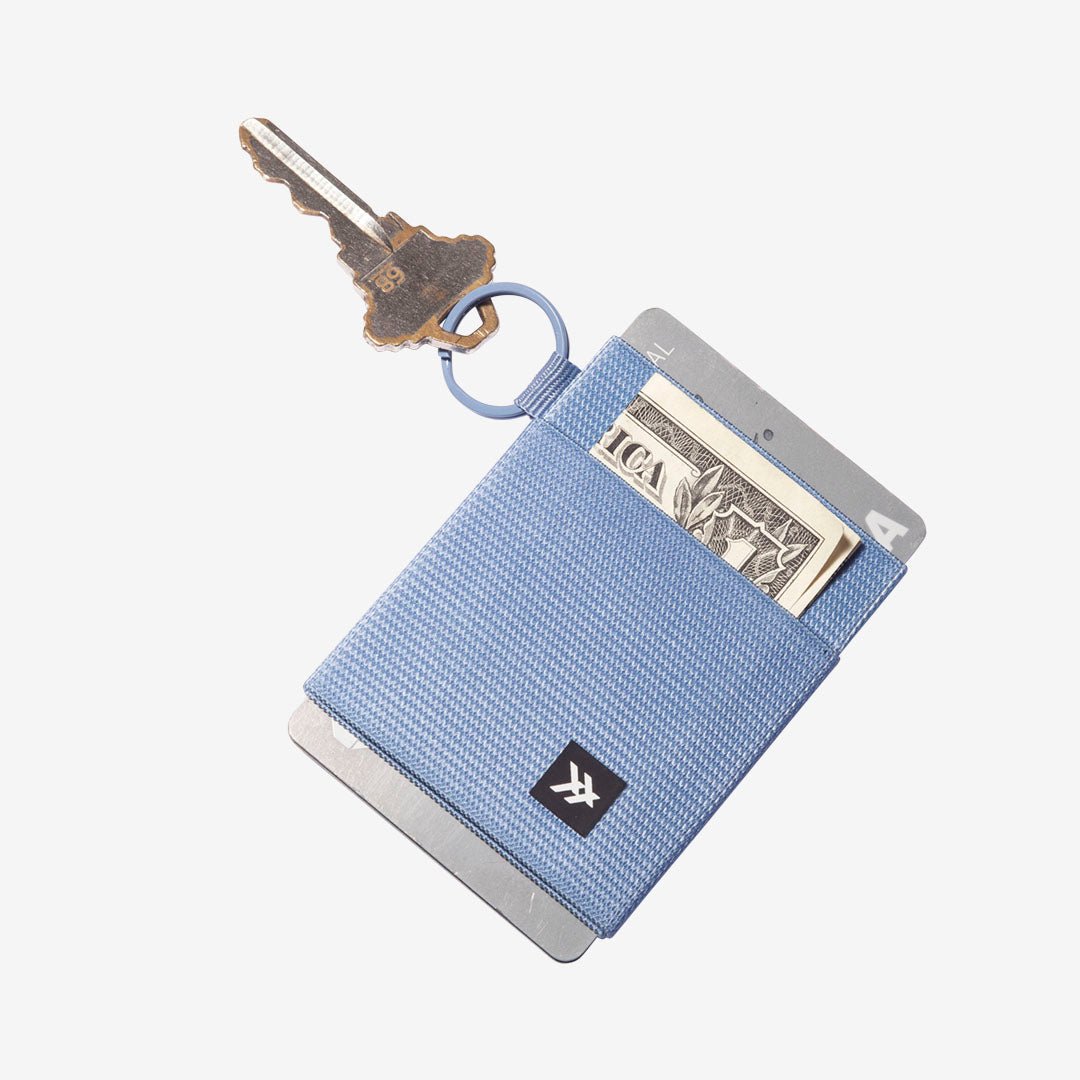 Thread Keychain Clip - Dusty Blue