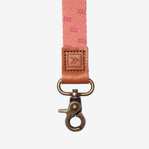 LOUIS VUITTON Damier Cobalt Lanyard Key Holder Orange 580390