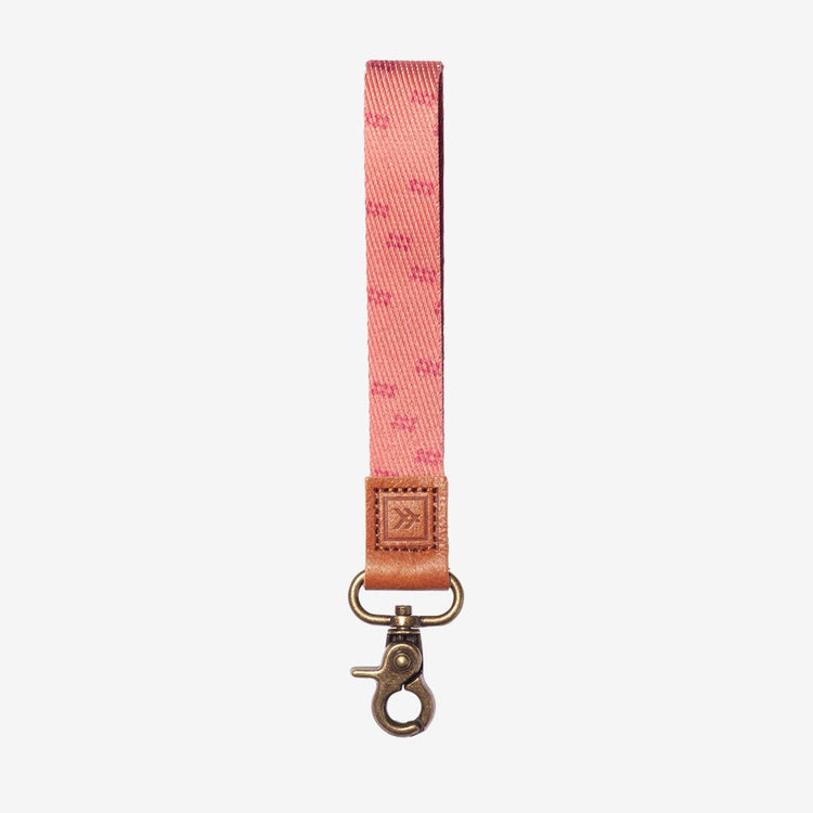 LOUIS VUITTON Damier Cobalt Lanyard Key Holder Orange 580390