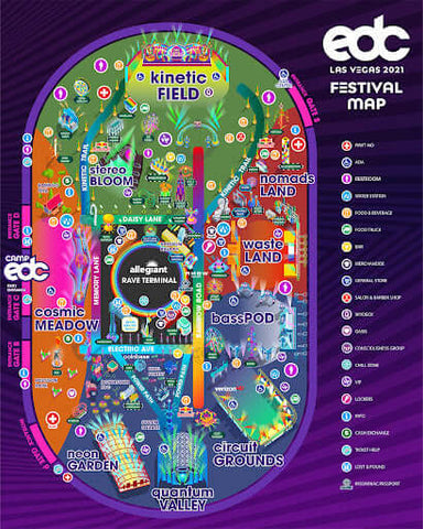 EDC 2022 Festival Map