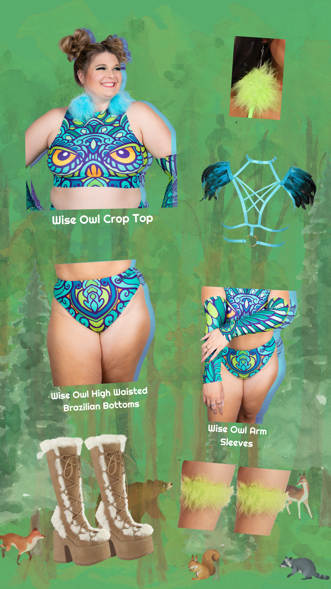 Feathered Frenzy Festival Outfit