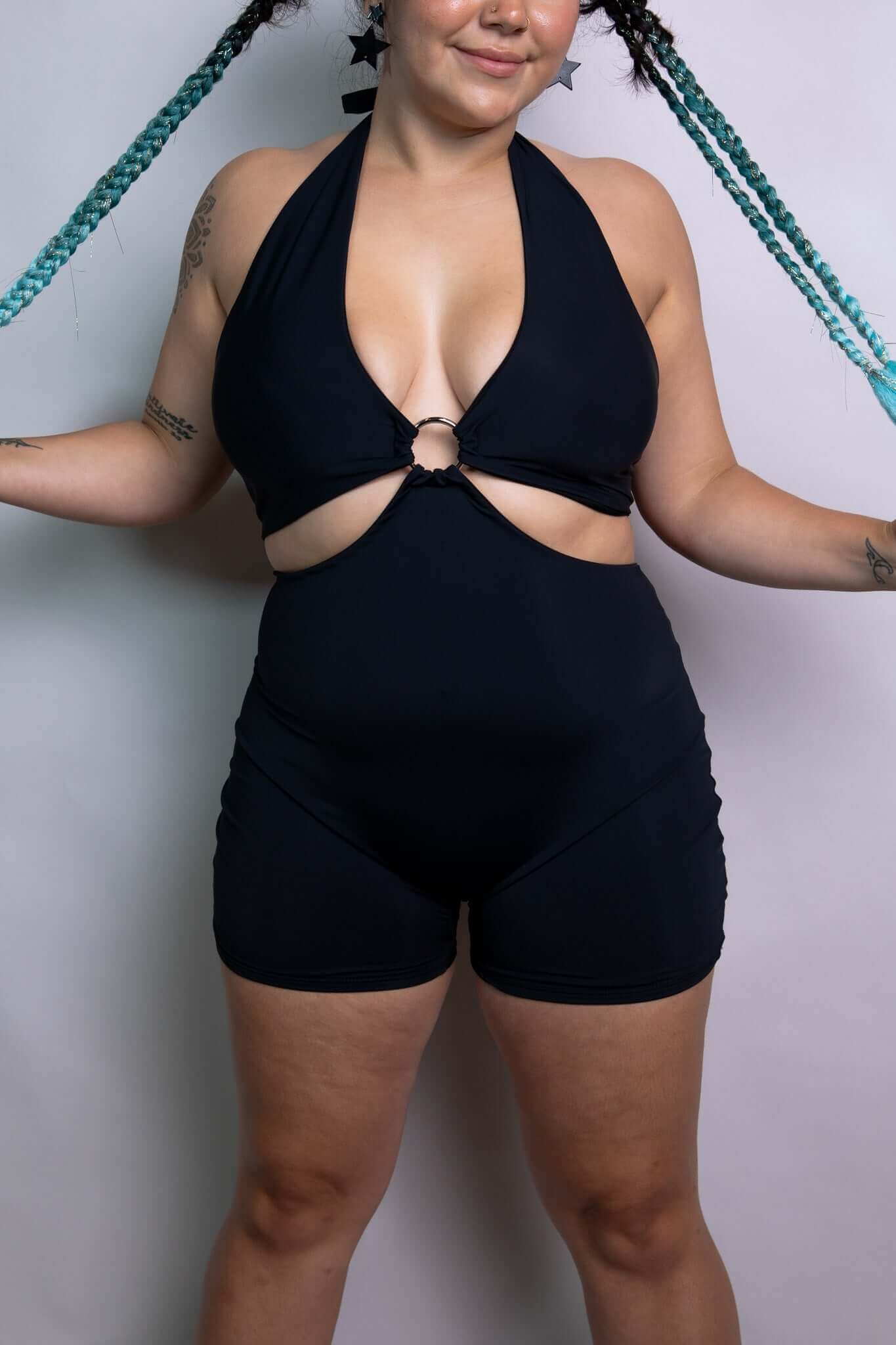 Image of Matte Black Romper