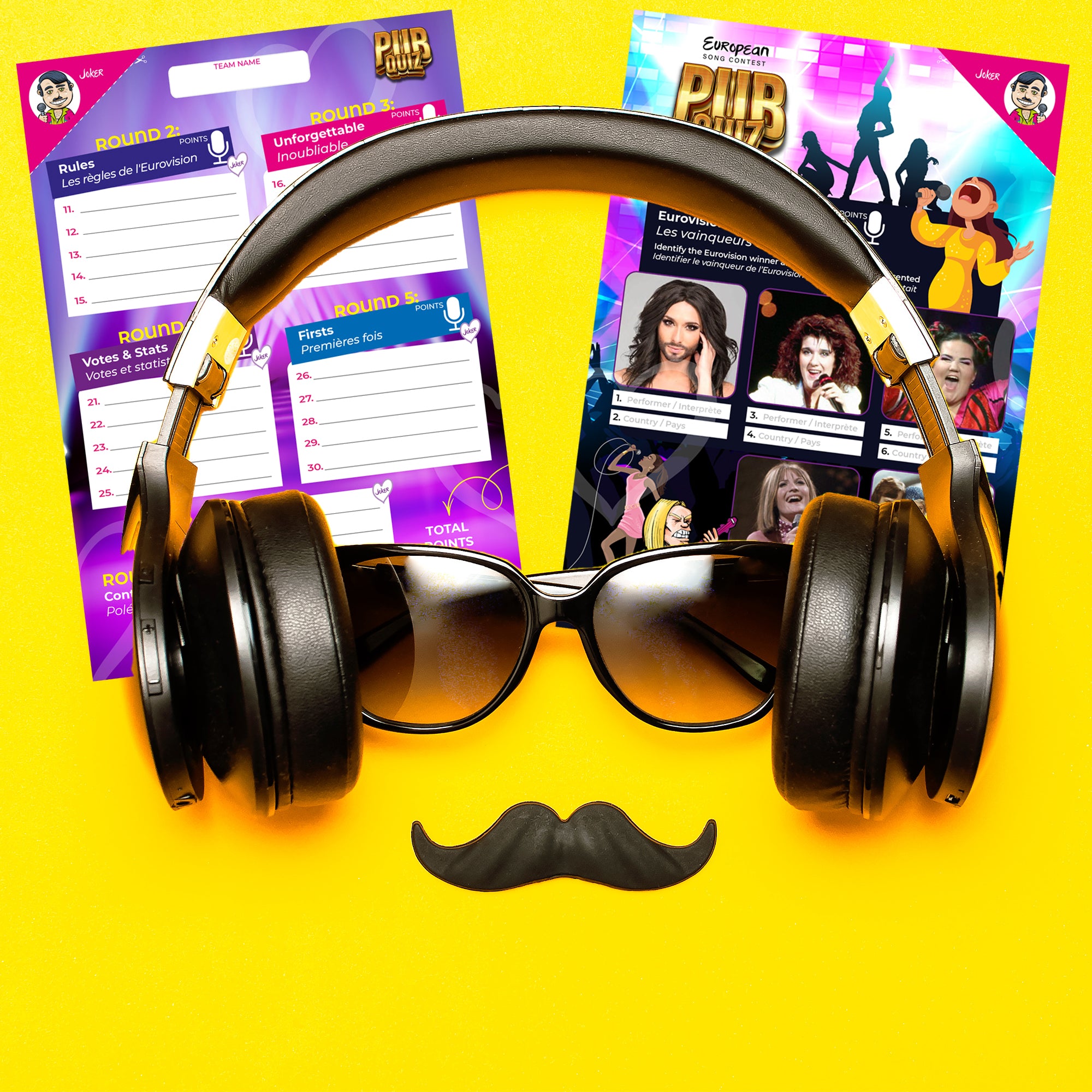 Eurovision Song Contest Trivia Quiz Party Game Pack | Hannah's Games