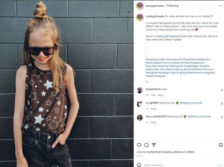 Canadian Blogger Quinn in Chaser Kids outfit