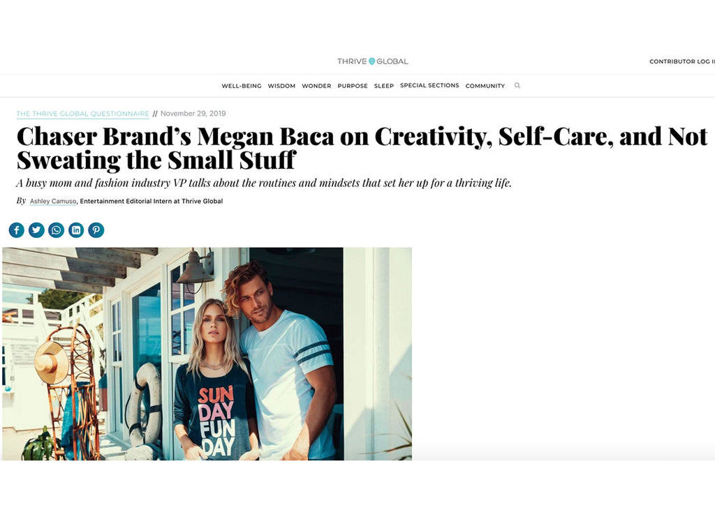 Chaser Brand’s Megan Baca on Creativity, Self-Care, and Not Sweating the Small Stuff