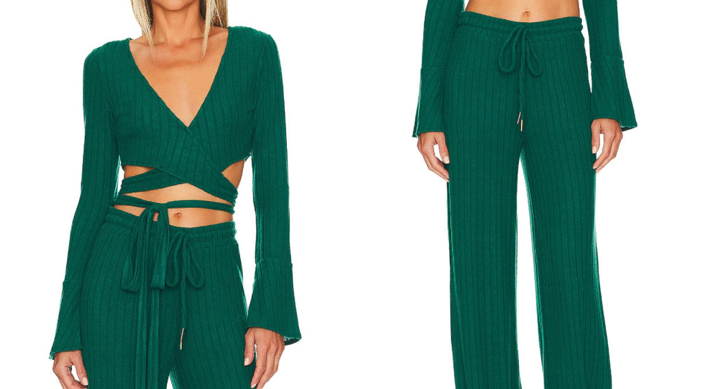 Holiday collection green lounge set