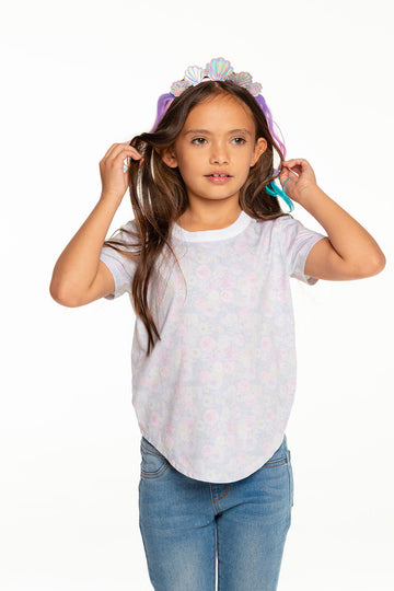 Girls Recycled Vintage Jersey Short Sleeve Scoop Back Shirt – chaser