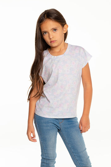 Girls Recycled Vintage Jersey Short Sleeve Scoop Back Shirt – chaser