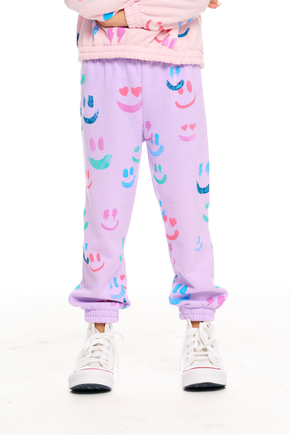 Chaser Girls Splatter Smiley Leggings - Groove