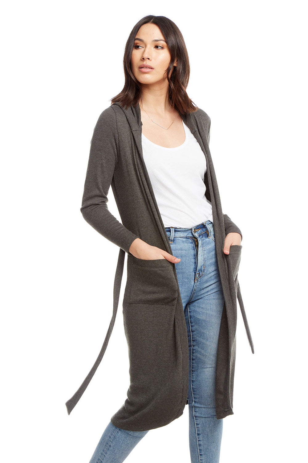 cardigan duster with hood