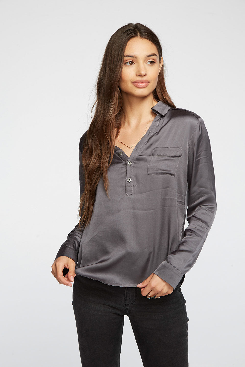 henley sweatshirt womens