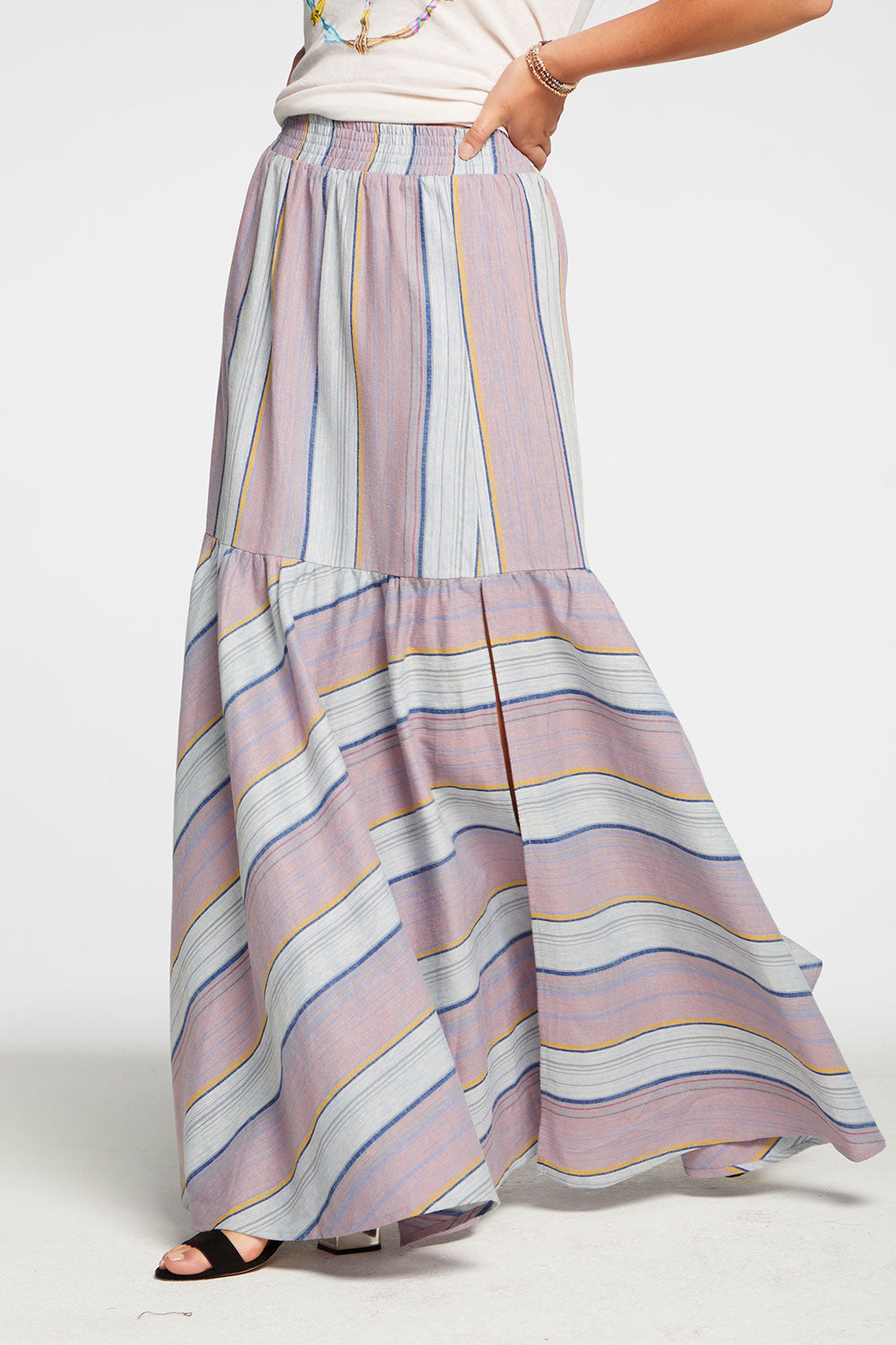 tiered skirt maxi