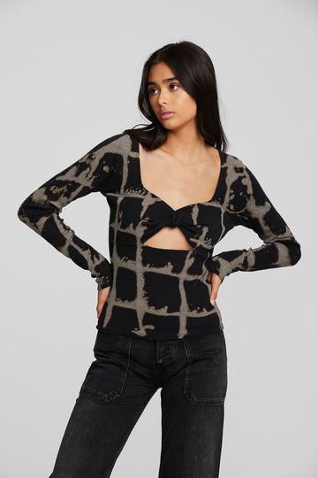 Recycled Vintage Rib Off Shoulder Top – chaser