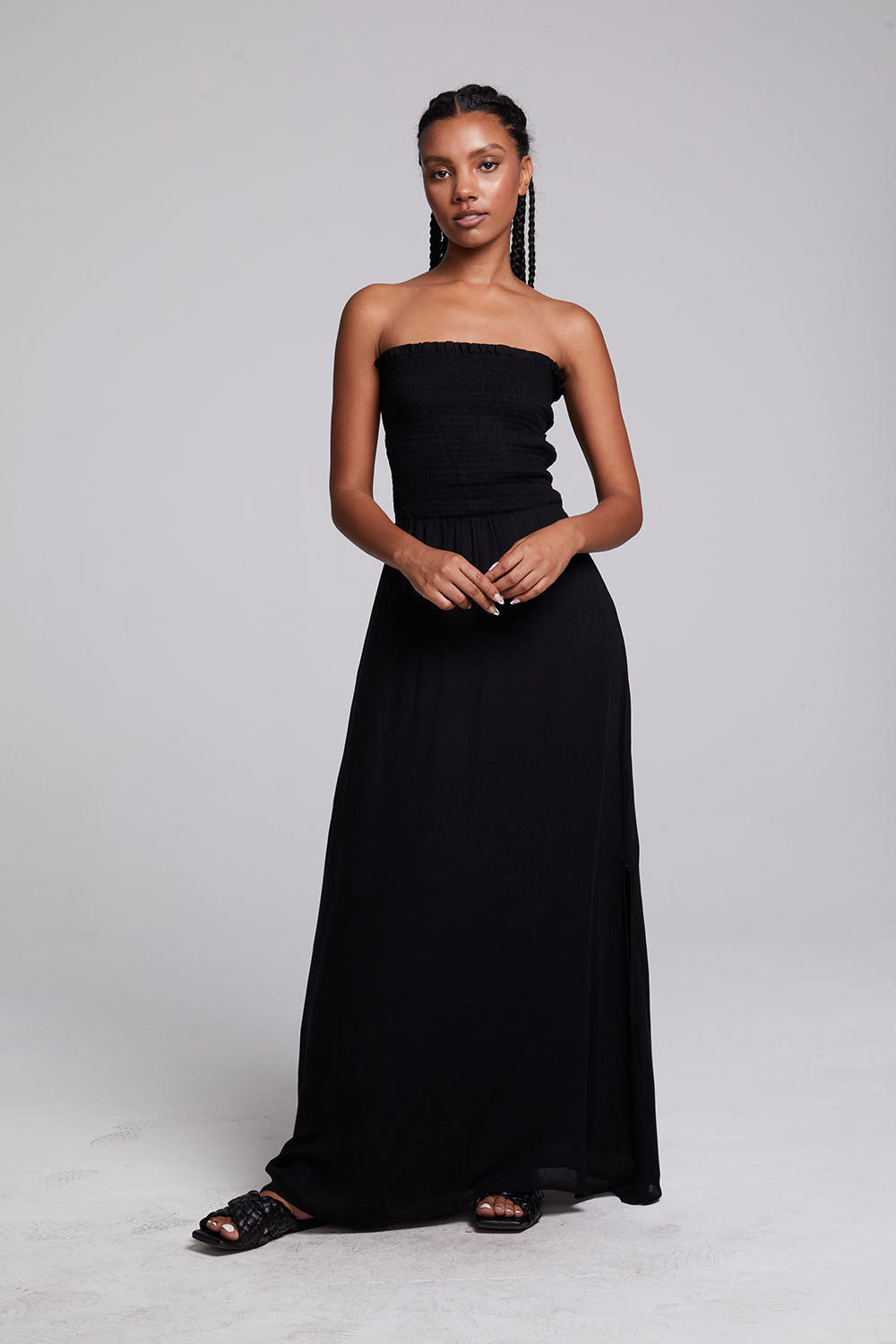 STRAPLESS OPEN BACK MAXI DRESS – Parker and Poppy