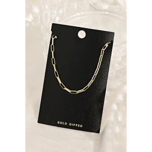 Gold Dipped Chain Link Necklace - Latch Boutique