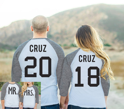 custom couples baseball jerseys