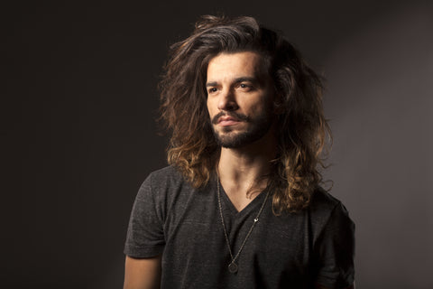 man with long hair with beard