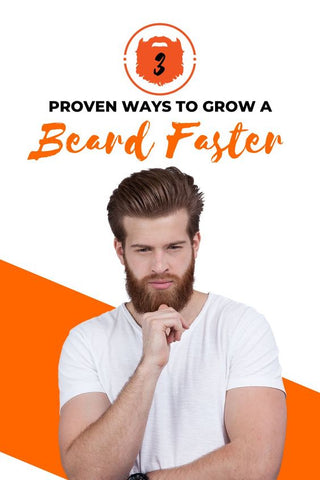 Man Holding His Hand on His Beard | How To Grow a Beard Faster