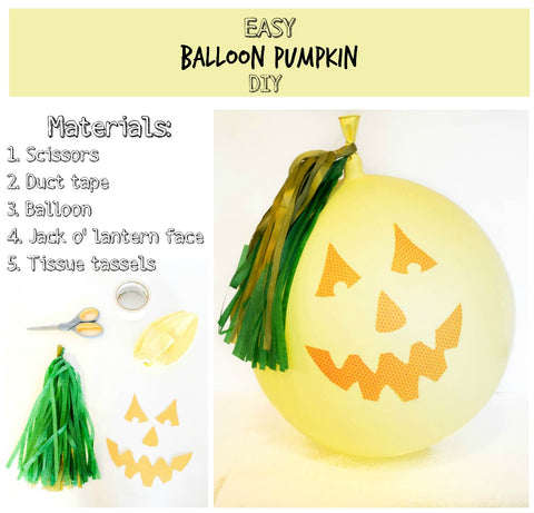 Easy Balloon Pumpkin DIY Decoration