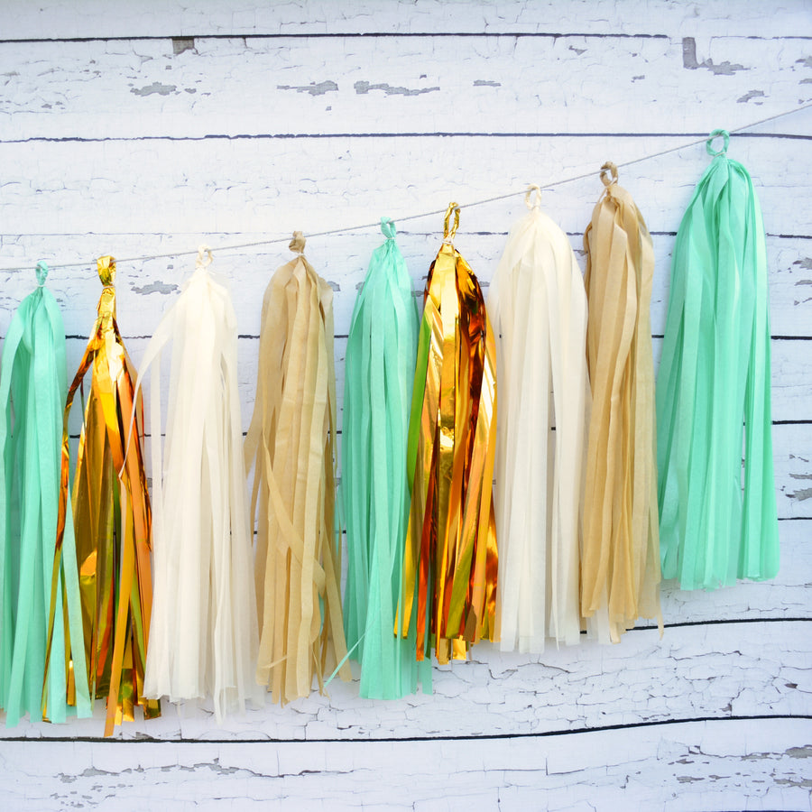 burlap tassel garland