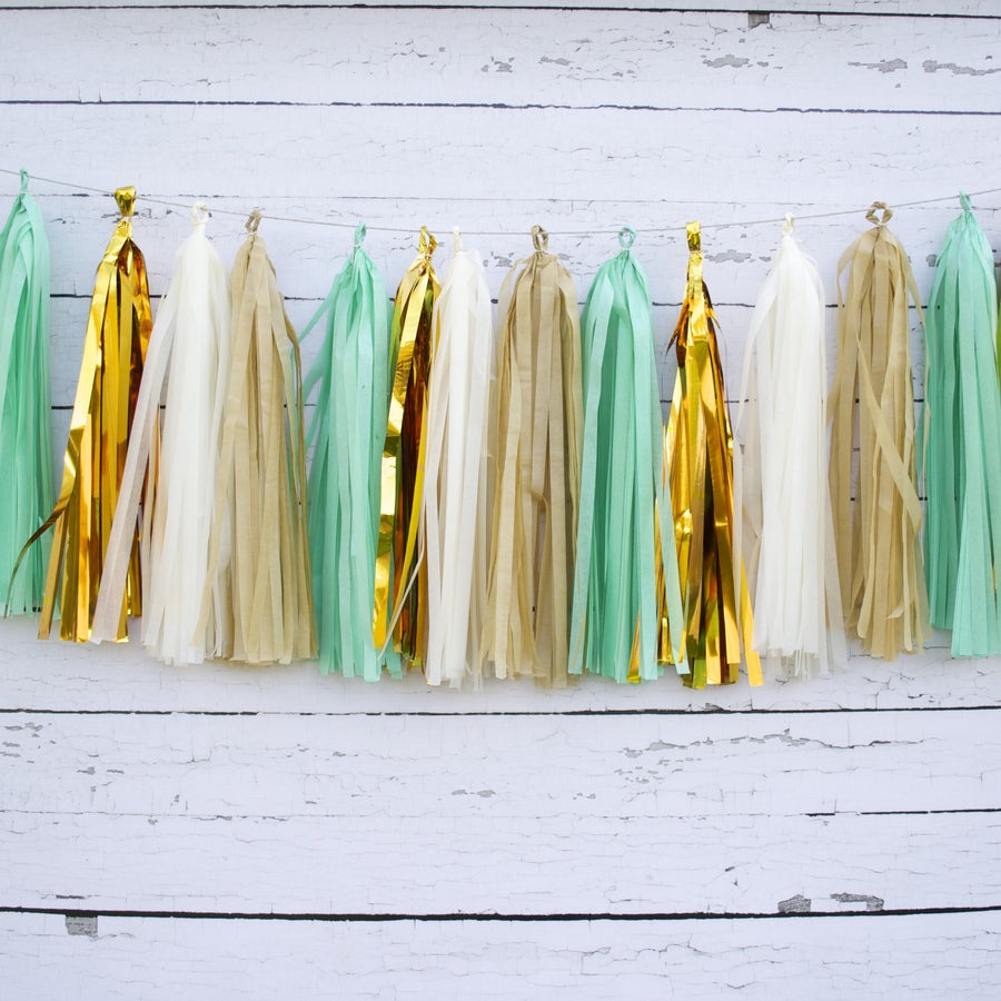 burlap tassel garland