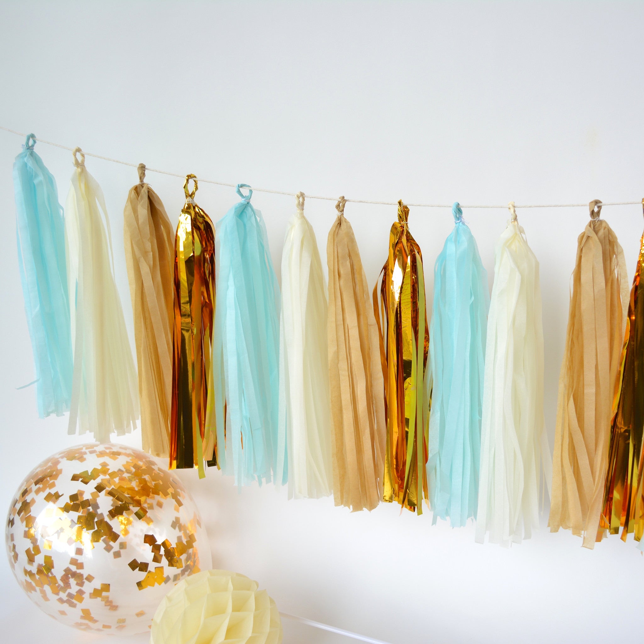 burlap tassel garland