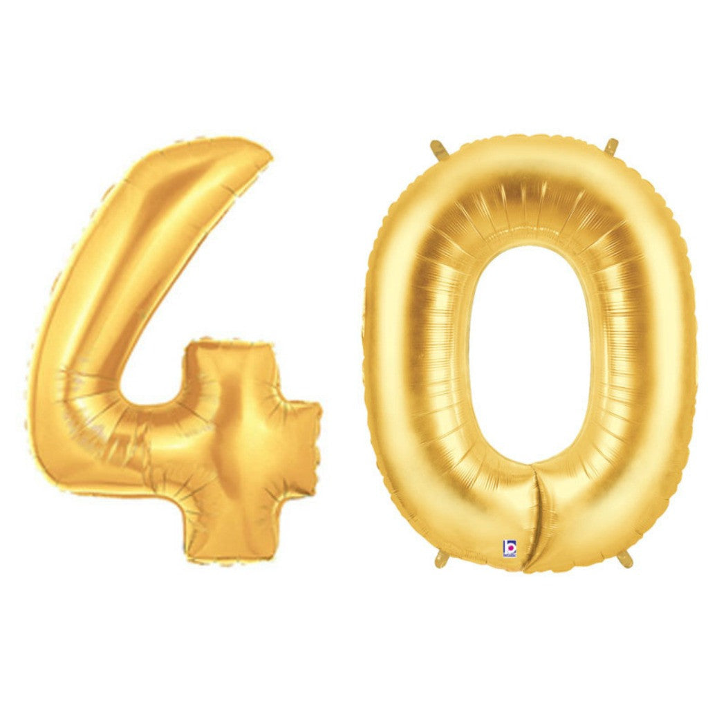 gold 40 balloons