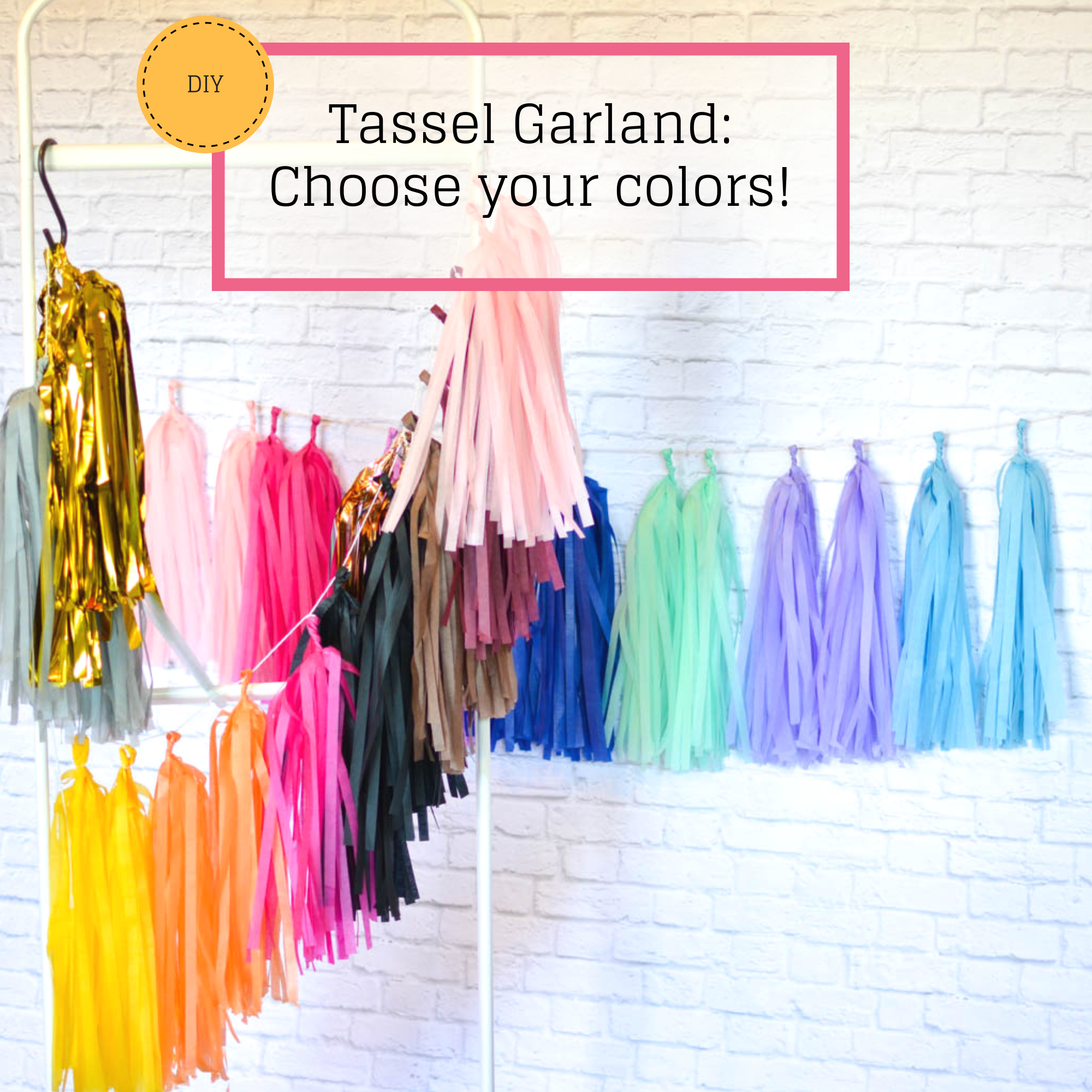 tissue tassel garland