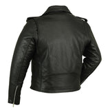 DS730 Men's Classic Plain Side Police Style M/C Jacket - Motorcycle Apparel