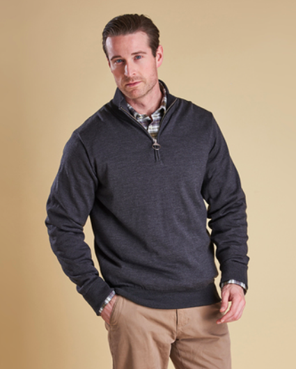 barbour gamlin half zip sweater