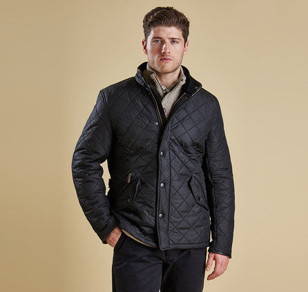 barbour black quilted jacket