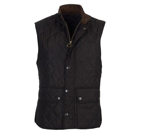 barbour lowerdale vest black