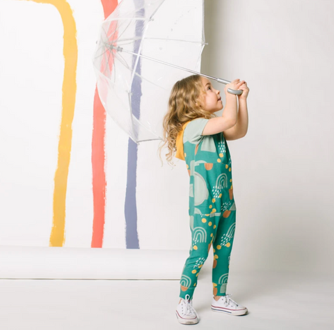 Abstract Shapes Kids Romper