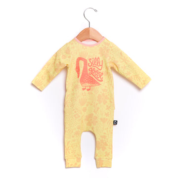 Infant Peekabooty™ Rag Romper - 'Silly Goose' - Lemonade Floral