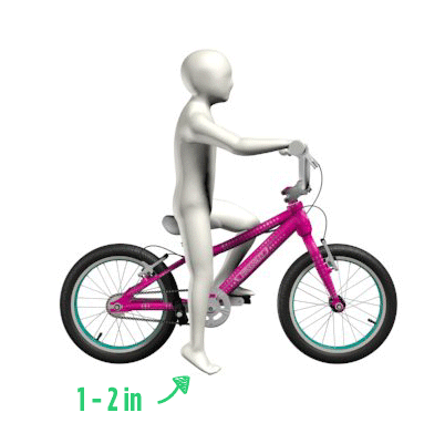 kids bike size by height