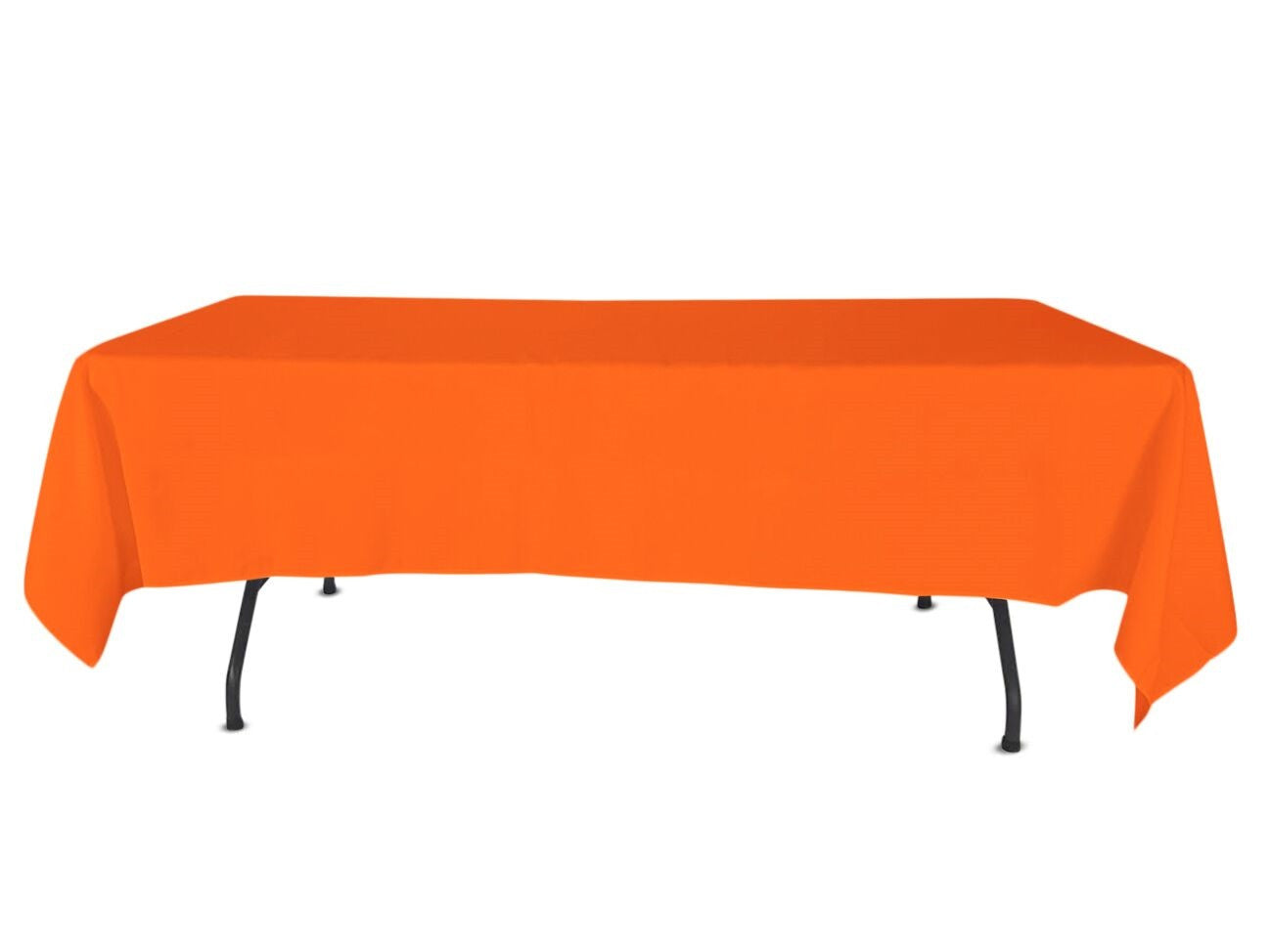 orange tablecloth