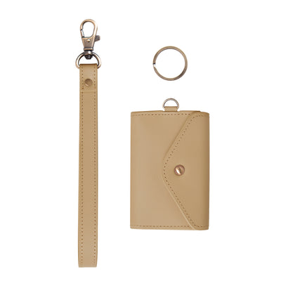  Lanyard Key Chain Keychain Wallet Card Case Slim Pocket Wallet  for Women Credit Card Holder with Keychain 1 Zipper Pocket, 5 Card Slots Key  Ring (Color : Blue+Brown+Orange) : Clothing, Shoes