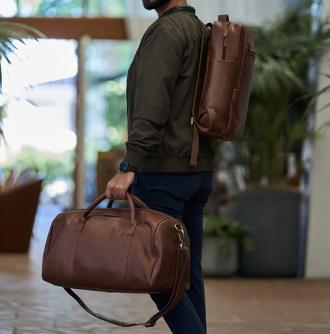 best men's leather duffel bag