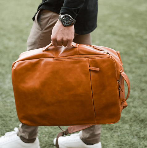 full grain leather bag