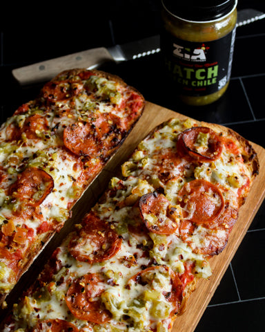 Zia Hatch Green Chile French Bread Pizza